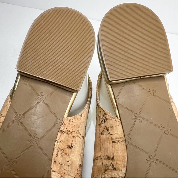 Jack Rogers Rory Cork Slingback Flats Pointed Toe Gold Accent size 6 - Picture 7 of 12